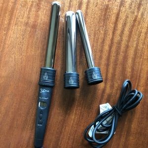 NuMe Titanium 3 in 1 Curling Wand Set - nearly new